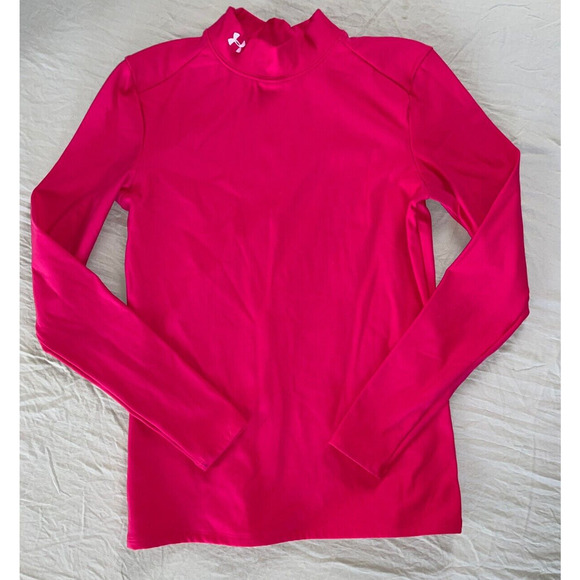 Under Armour Women's Mock Neck Long sleeve Compression Athletic Top Size L EUC! - Picture 2 of 7